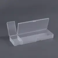 Бокс для хранения мелочей, 2 ячейки, 21&times;7&times;2.5 см, белый