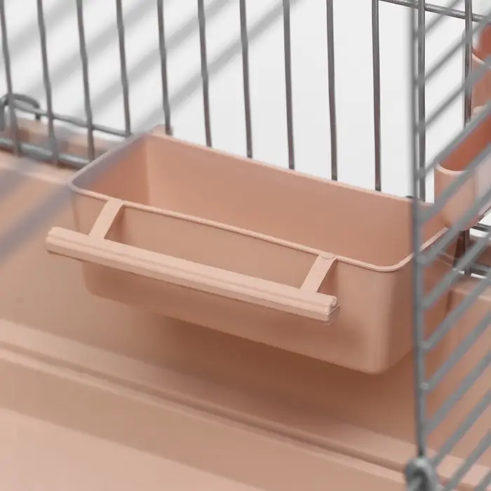 Клетка для птиц &laquo;Пижон&raquo; №100, разборная, 42&times;30&times;37 см, укомплектованная, бежевая