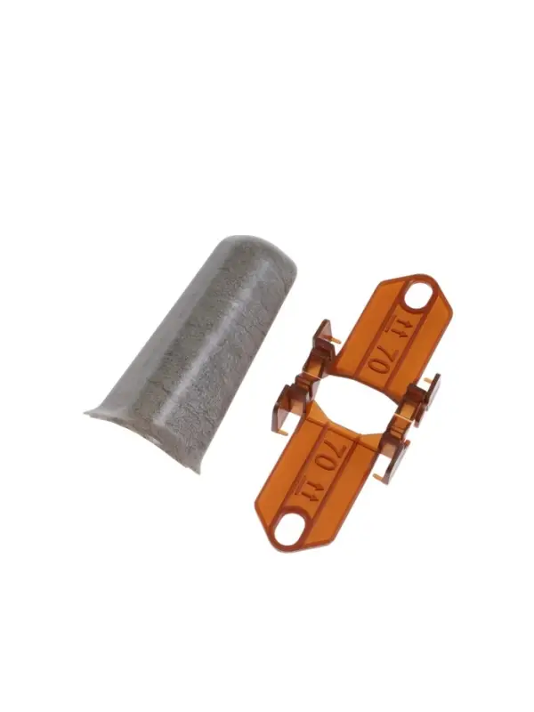 Угол наружный для плинтуса &laquo;Деконика&raquo;, с крепежом, 70 мм, 2 штуки, цвет 548 лофт серый