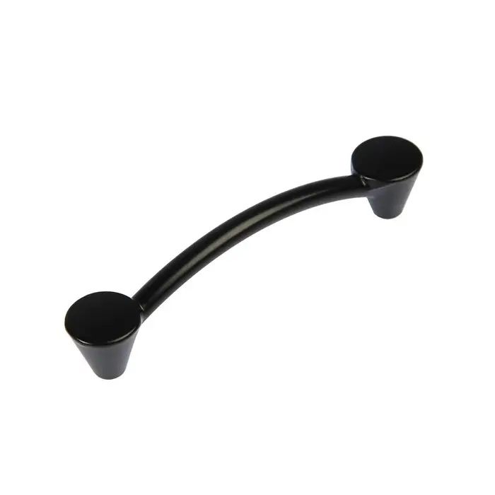 Ручка-скоба мебельная PC174BL, м/о 96 мм, цвет чёрный, 4 шт.