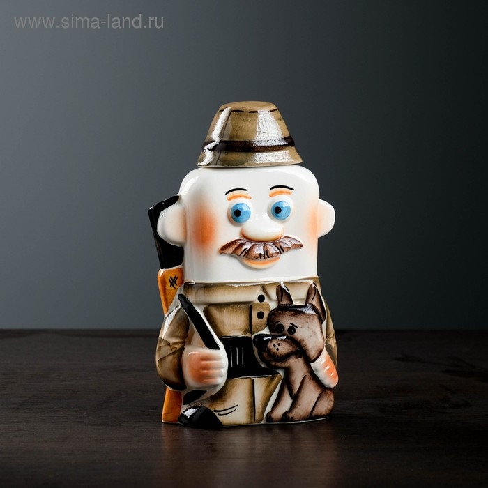 Штоф фарфоровый «Охотник», 0.35 л, в упаковке книге Штоф фарфоровый «Охотник», 0.35 л, в упаковке книге