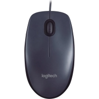 Мышь компьютерная Logitech M90 [910-001795] проводная, черный