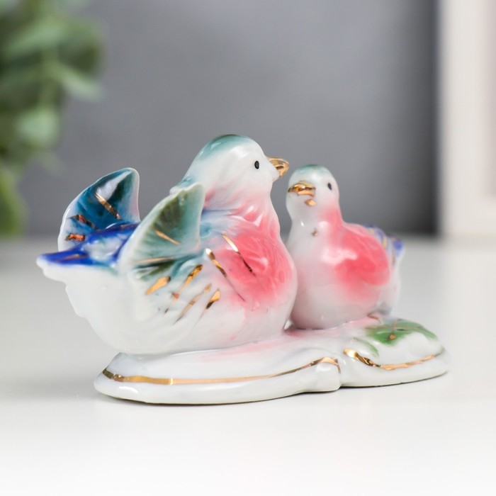 Сувенир керамика Сувенир керамика "Уточки-мандаринки в пруду" 4,5х3,5х9,5 см
