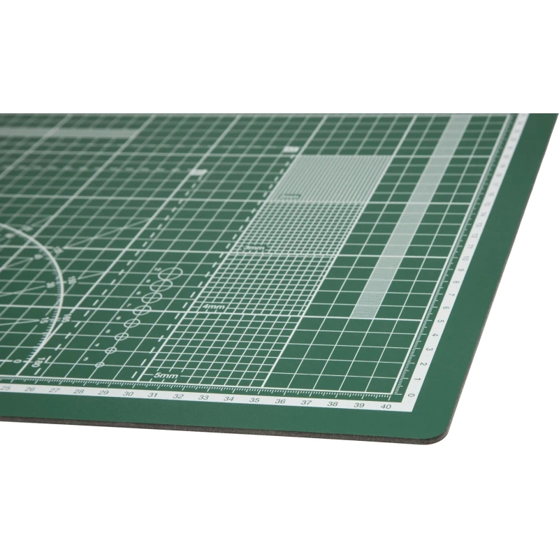 Коврик для резки Topfort 3х-слойный А3 (45х30см),2х-сторонний,зеленый