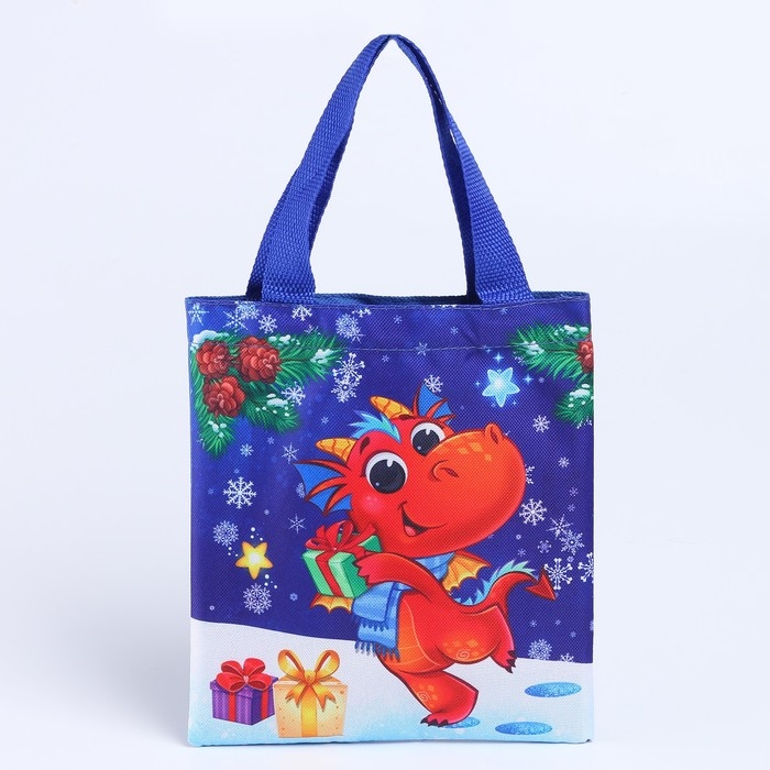 Мешок для подарков «Дракончик с подарком» Мешок для подарков «Дракончик с подарком»