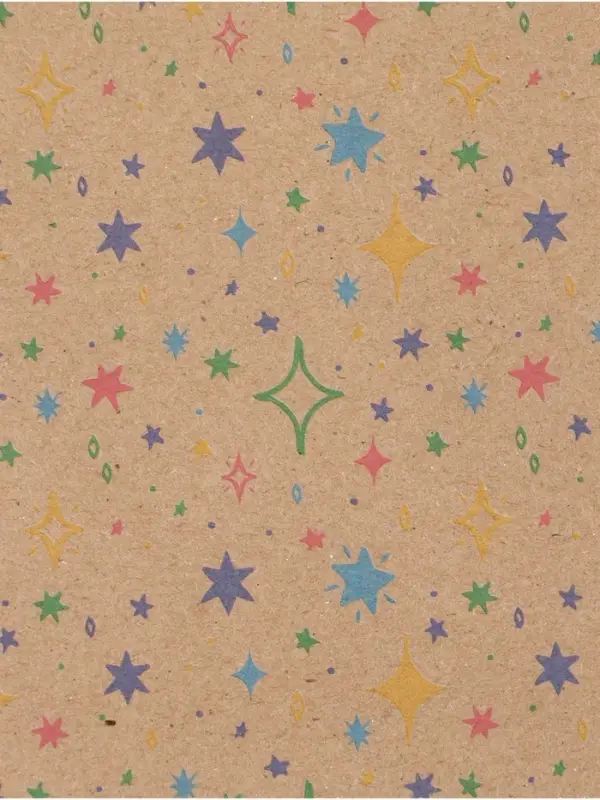 Бумага упаковочная крафт &laquo;Искры&raquo;, 70&times;100 см