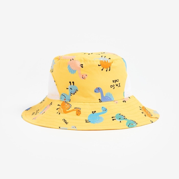 Панама детская MINAKU Панама детская MINAKU "Дино", цв, желтый, р-р 54