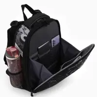 Рюкзак школьный для мальчика &laquo;Плата&raquo;, Stavia, эргономичная спинка, 30&times;16&times;38 см, чёрный