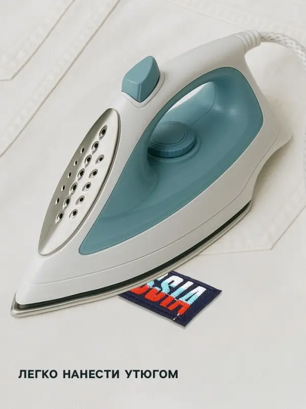 Термоаппликация Russia, 7.4&times;4.2 см, фасовка 10 шт., разноцветная