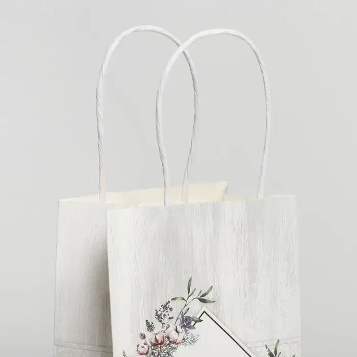 Пакет подарочный новогодний крафтовый «С Новым годом!», 12 х 21 х 9 см Пакет подарочный новогодний крафтовый «С Новым годом!», 12 х 21 х 9 см