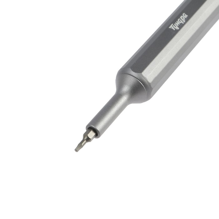 Отвертка с битами для точных работ ТУНДРА, двухсторонние биты 13 шт. 26 в 1 Отвертка с битами для точных работ ТУНДРА, двухсторонние биты 13 шт. 26 в 1