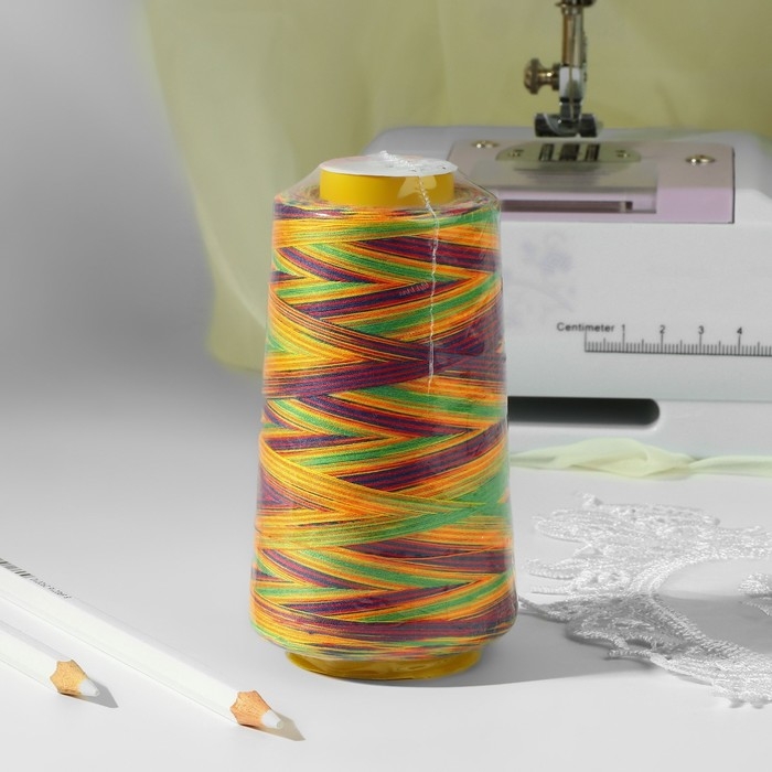 Нитки мультиколор 40/2, 2700 м, цвет разноцветный Нитки мультиколор 40/2, 2700 м, цвет разноцветный