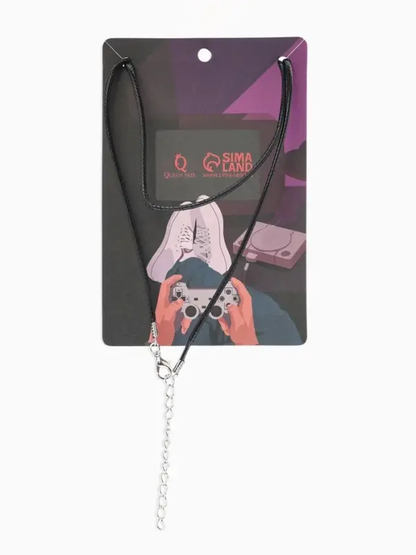 Кулон унисекс &laquo;Дракон&raquo;, светящийся, цвет серебро на чёрном шнурке, 44 см