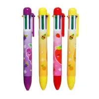 Ручка шариковая Calligrata, автоматическая, 6-цветная, корпус с рисунком, МИКС