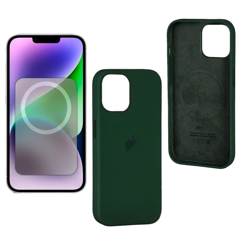 Чехол iPh 14 Plus Silicon Case 100% ORG Olive Чехол iPh 14 Plus Silicon Case 100% ORG Olive