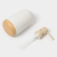 Аксессуары для ванной &laquo;Эко&raquo;, 4 предмета, мыльница, дозатор для мыла, 2 стакана, белые