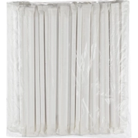 Трубочка для коктейля бумажная 8 мм., Длина 197 мм. В инд. уп., 1000шт/уп