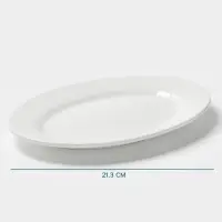 Тарелка Hanna Kn&ouml;vell, d=30 см, овальная, фарфор, белая