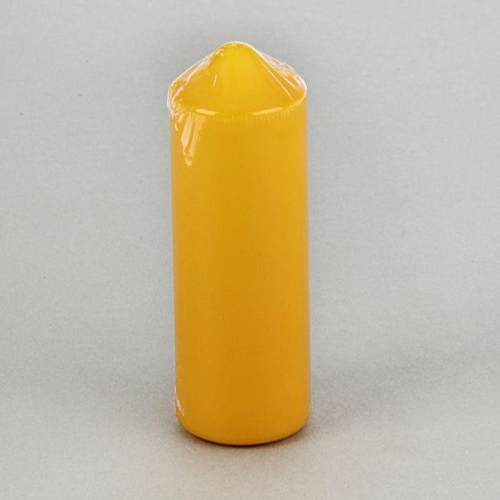 Свеча классическая 5х15 см, желтая Свеча классическая 5х15 см, желтая