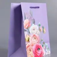 Пакет подарочный ламинированный &laquo;Нежность без слов&raquo;, сиреневый, 18&times;22.3&times;10 см