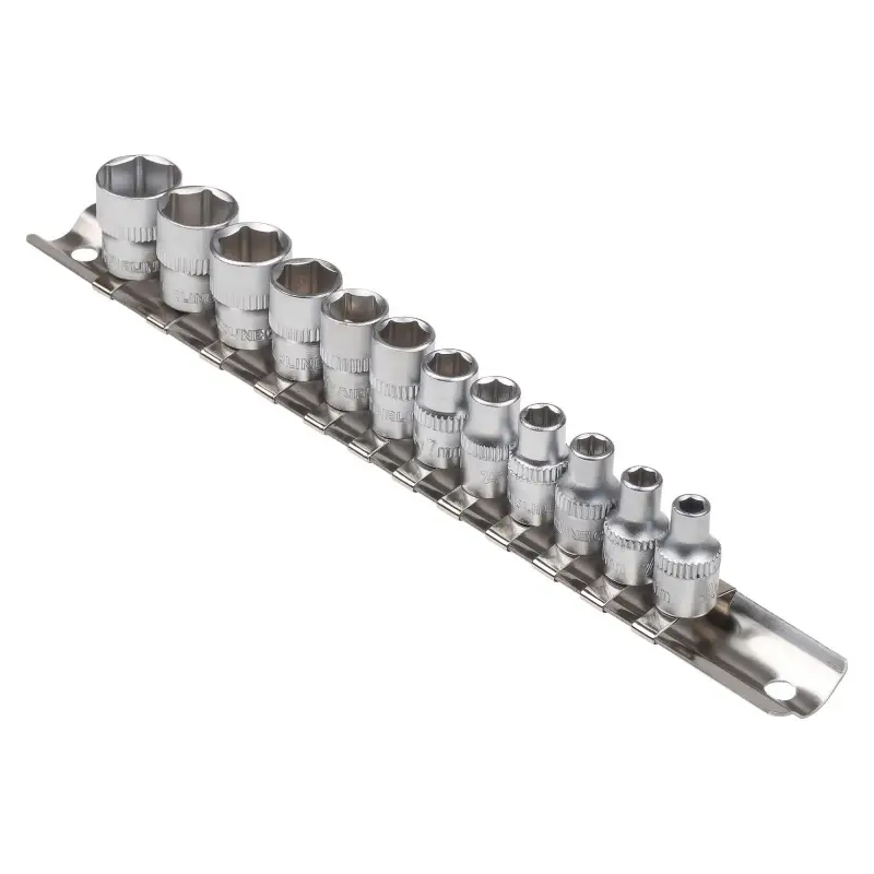 Набор головок 1/4"DR шестигранных 12пр. (4-13мм)
