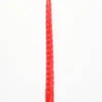 Свеча витая, 2.2&times;25 см, лакированная красная