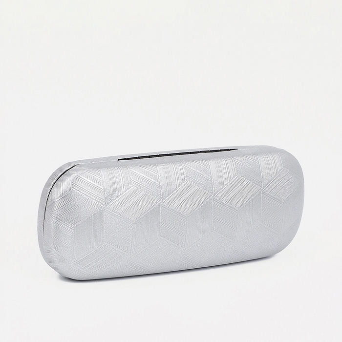 Футляр для очков на хлопушке, длина 16 см, цвет серый Футляр для очков на хлопушке, длина 16 см, цвет серый