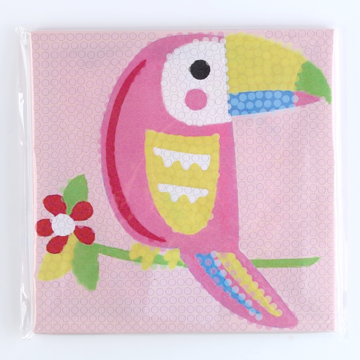 Аппликация помпошками &laquo;Тукан&raquo;, размер &mdash; 30 &times; 30 см, клей 30 мл