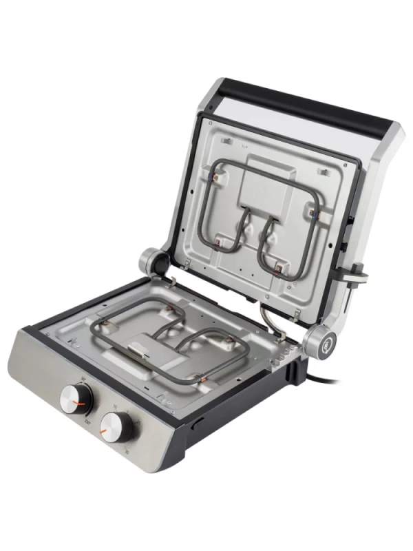 Электрогриль HYG-5047 2200Вт серебристый