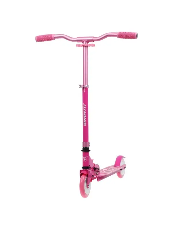 Самокат городской GRAFFITI Comfort 120, складной, колёса PU 120 мм, ABEC 7 Carbon, розовый