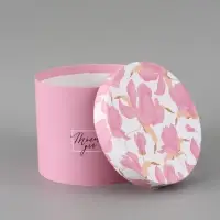 Набор шляпных коробок 5 в 1 &laquo;Нежные лилии&raquo;, 13 &times; 14 ‒ 19.5 &times; 22 см