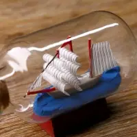 Корабль в бутылке &laquo;Анна&raquo;, 7.5&times;4.2&times;5 см, паруса, МИКС