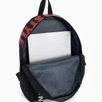 Рюкзак молодёжный на молнии, с карманами, размер 27&times;10&times;37.5 см, чёрный