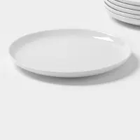 Десертные тарелки Magistro Mien, d=16.5 см, набор 6 шт., фарфор, белые