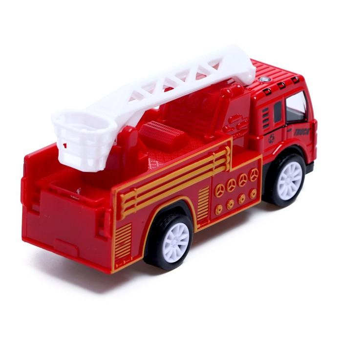Набор металлических машин «Пожарная бригада», инерция, 3 штуки Набор металлических машин «Пожарная бригада», инерция, 3 штуки