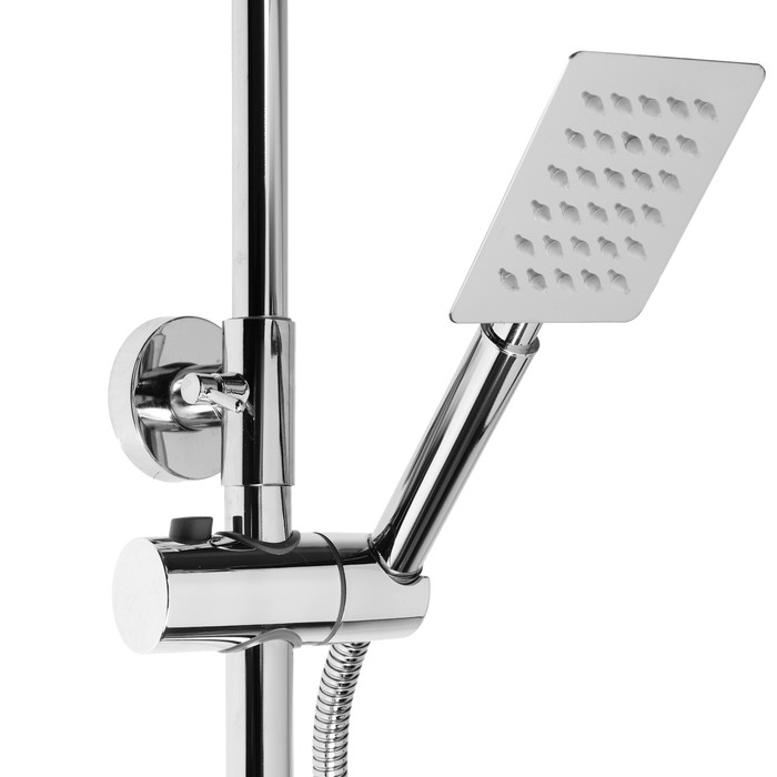 Душевая система ZEIN Z3867, смеситель, тропическая и ручная лейка, латунь, хром Душевая система ZEIN Z3867, смеситель, тропическая и ручная лейка, латунь, хром