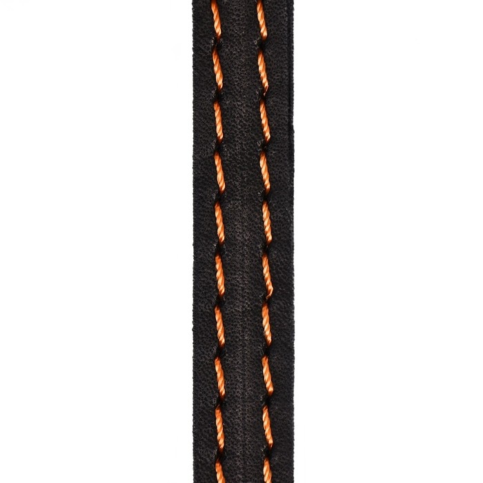 Поводок кожаный однослойный, простроченный, 1.41 м х 1.2 см, черный Поводок кожаный однослойный, простроченный, 1.41 м х 1.2 см, черный