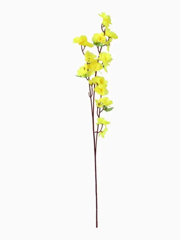 Цветы искусственные &laquo;Сакура нежность&raquo;, h=65 см, жёлтые