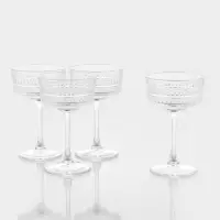 Набор фужеров для шампанского Paşabah&ccedil;e Elysia, 260 мл, 4 шт., стекло, прозрачный