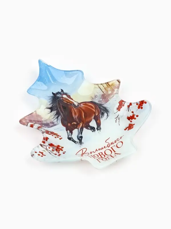 Тарелка в форме ёлки Тарелка в форме ёлки "Волшебного года", 16,5х19,5 см