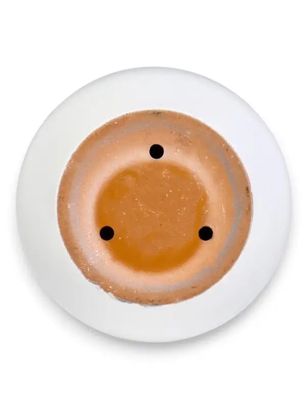 Горшок цветочный с поддоном 5 л, d122/h19,5 см серый керамика, Горшок цветочный с поддоном 5 л, d122/h19,5 см серый керамика, "Туман" (М)