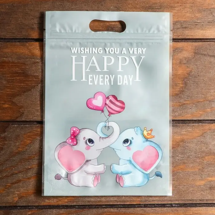 Пакет подарочный, с zip-lock застежкой, 15 х 22 см, МИКС Пакет подарочный, с zip-lock застежкой, 15 х 22 см, МИКС