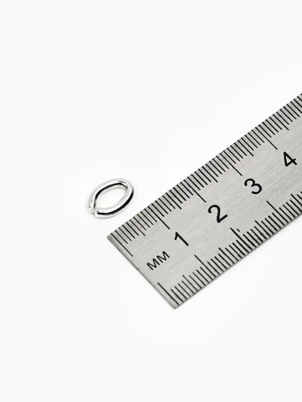 Кольцо соединительное, 11&times;7 мм, набор 30 шт. цвет серебро