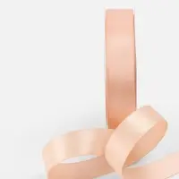 Лента атласная TEIRA, двухсторонняя, 20 мм, 25&plusmn;1 м, бежевая №0714