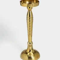 Подсвечник &laquo;Силуэт&raquo;, 13&times;13&times;36 см, алюминий, золотистый