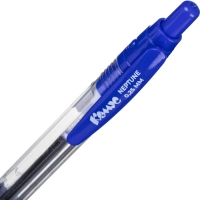 Ручка шариковая автоматическая Комус Neptune, д.ш. 0,5 мм, манж, синяя