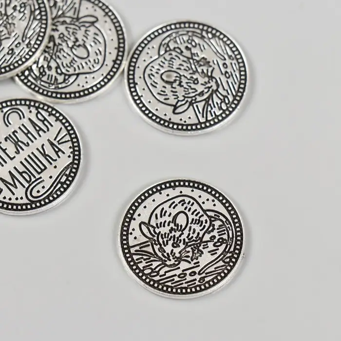 Сувенир кошельковый металл Сувенир кошельковый металл "Денежная мышка" 2х2 см