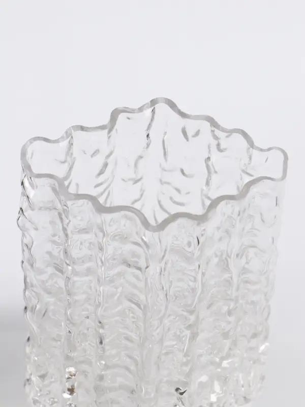 Ваза «Силвио», 20.5×15 см, стекло, прозрачная