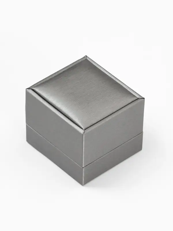 Футляр под кольцо &laquo;Квадро&raquo; классический, 6.5&times;6&times;5.5 см, серый