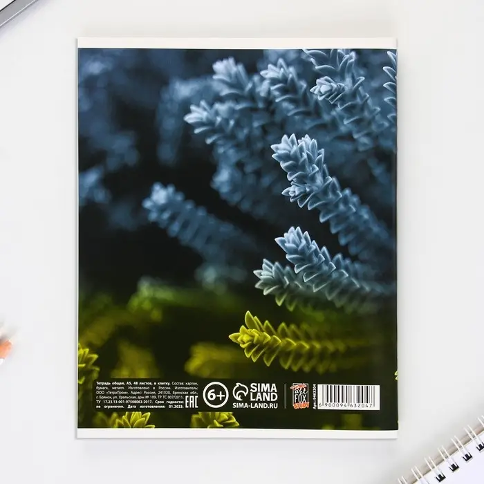 Тетрадь в клетку, предметная, 48 л.,на скрепке, А5 &laquo;ПРИРОДА. Химия&raquo;